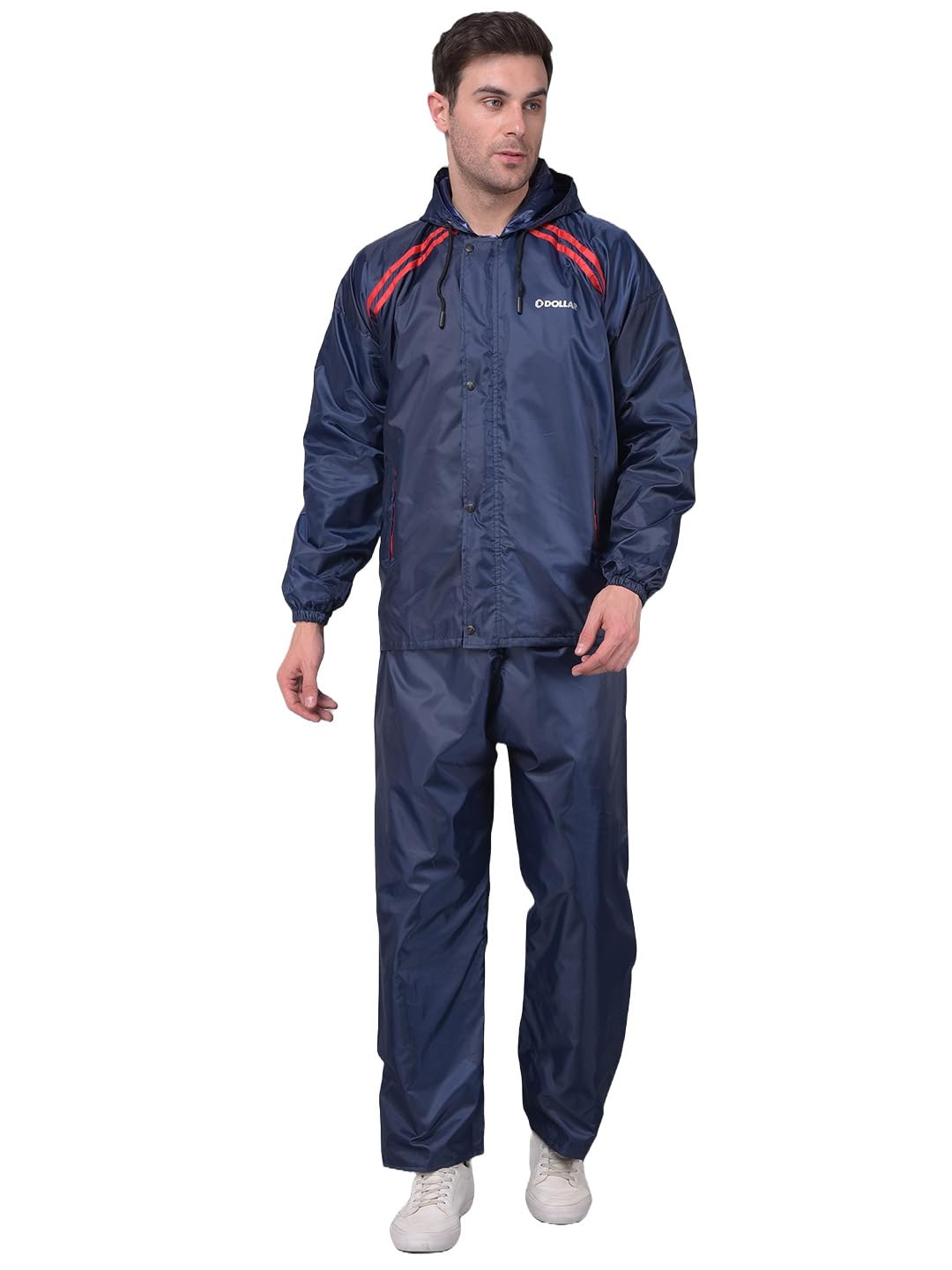 dollar Men Reversible Full Sleeve Solid Raincoat Set With Adjustable Hood and Pocket-picture-51