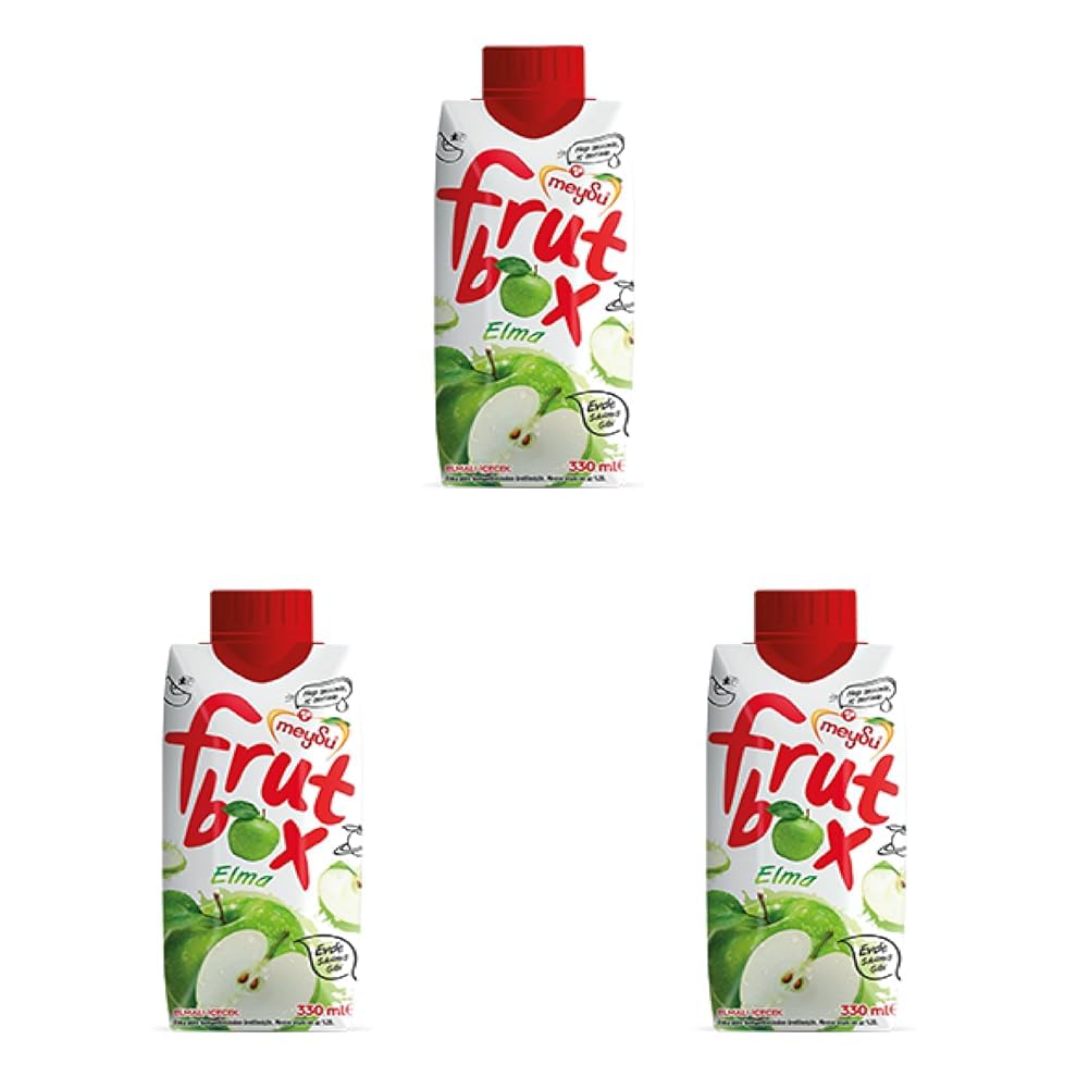 Meysu 330 Mililitre Frutbox Elma Meyveli İçecek (3 paketi)