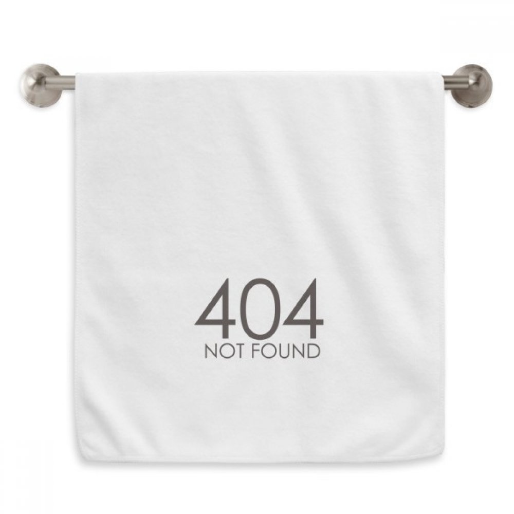 Serviettes débarbouillettes 404 Erreur ultra douces et absorbantes pour geek