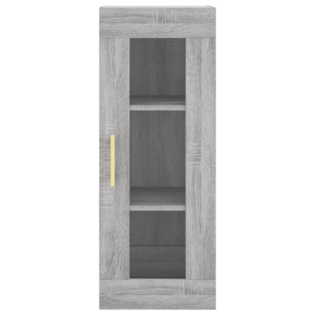 Aparador de almacenamiento para cocina, ahorra espacio, armario despensa, armario lateral, decoración de interiores, decoración para la casa, gris Sonoma, 34,5 x 34 x 180 cm