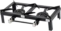 Gimp Fogão 2 BOCAS SEMI INDUSTRIAL ALTA PRESSÃO PORTÁTIL COM QUEIMADOR EM FERRO FUNDIDO