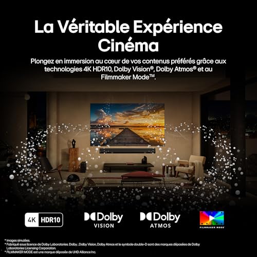 LG TV OLED 2025 | OLED48B5 | 48'' (121 cm) | OLED| Processeur α8 AI 4K Gen2 |Dolby Vision & Atmos | Alexa