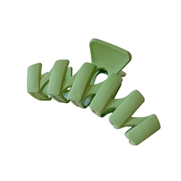 Shark Clip Solid Color Shark Clip Daily Styling Resin Grass Green
