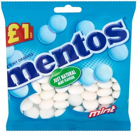 Mentos Chewy Dragees Mint, 135 Gm