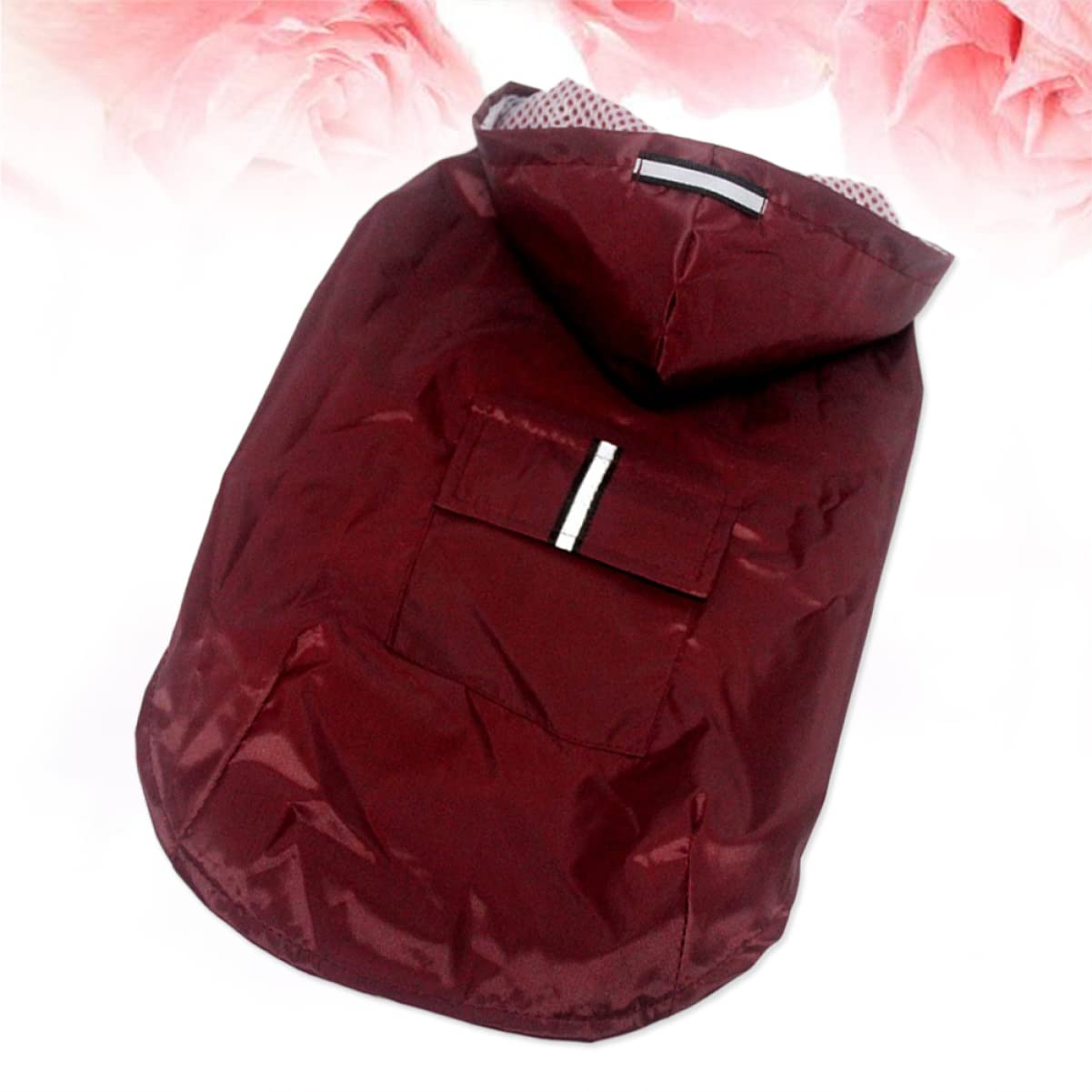 minkissy 3pièces Manteau De Pluie Réfléchissant pour Chiens Vêtement Imperméable à Capuche Poncho pour Et Races Rouge
