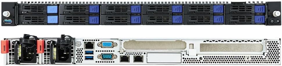 Front panel of the TYAN MiTAC Thunder CX GC68A-B7126 server