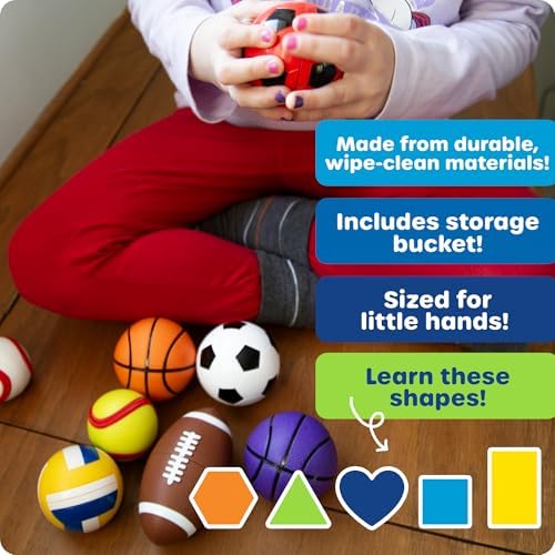 Learning Resources Snap-n-Learn Sports Shapers - Fine Motor Skills Toys for Toddlers, Preschool Matching Toy, Sorting and Color Recognition Skills, Sensory Bin, Birthday Gifts for Boys and Girls - 2