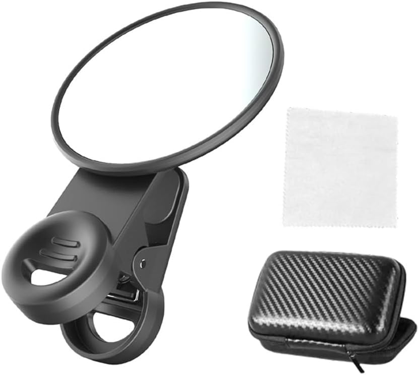 AzoneeClip-on Selfie Mirror for Phone Back Camera, Universal Adjustable Phone Mirror Reflection Camera Clip for Selfie/Video/TikTok, Perfect for Travel Photography, Camping Photo