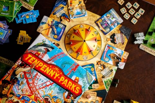Tenpenny Parks Board Game | Build The Best Theme Park | Beautiful Amusement Park Strategy Worker Placement Family Euro Game | 45-75 Minutes for 1-4 Players Ages 14+ by Thunderworks Games by Thunderworks Games - Used condition - Image 3
