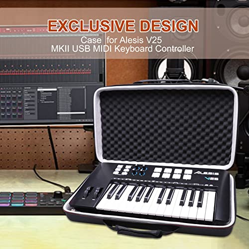 Ltgem Eva Hard Case For Alesis V25 Mkii Usb Midi Keyboard Controller - Travel Protective Carrying Storage Bag #TOP3