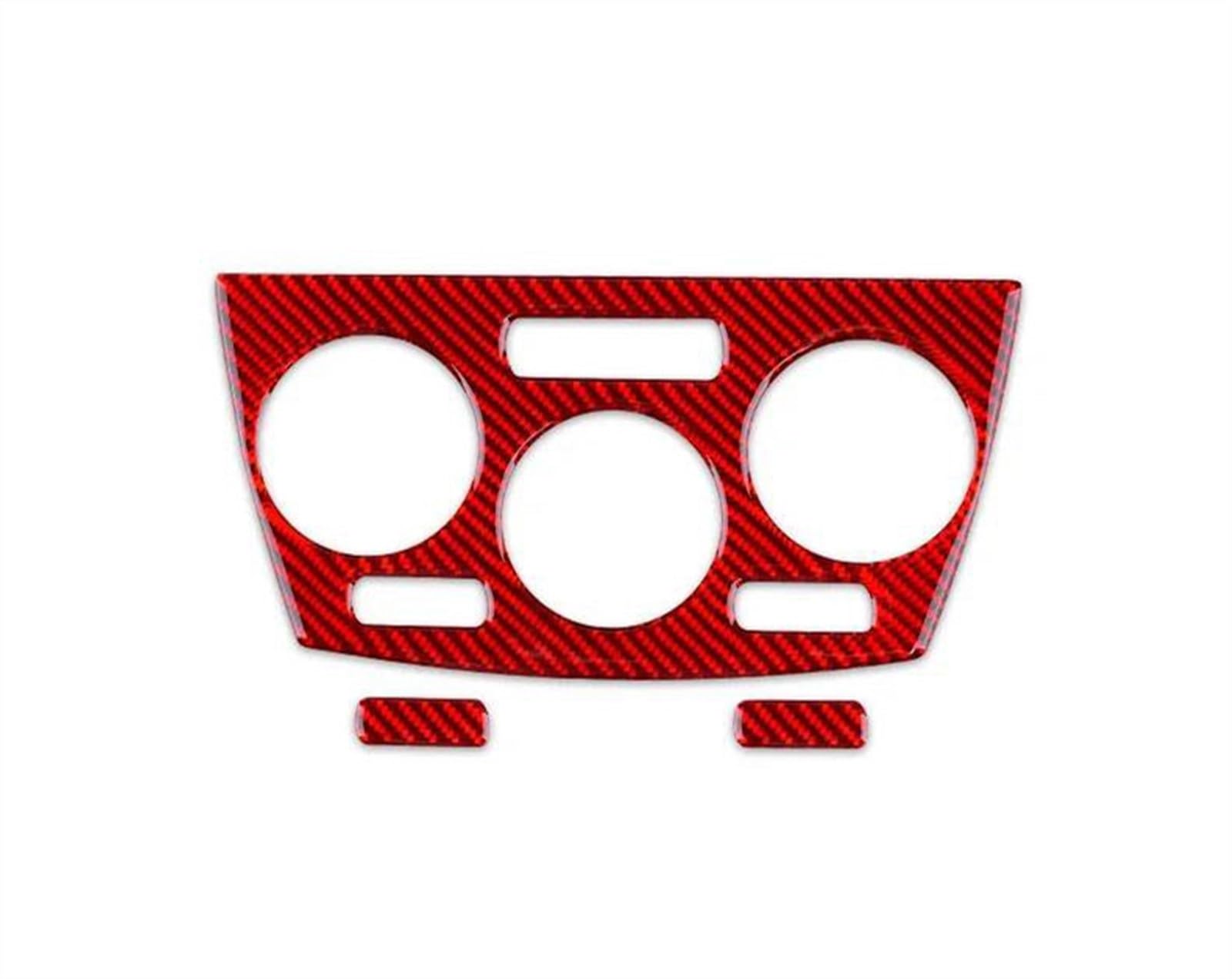 Car Decoration Interior Accessories Air Conditioning Climate Control Trim Sticker for Subaru for Impreza 2009-2011 Anti-dust(Rosso)