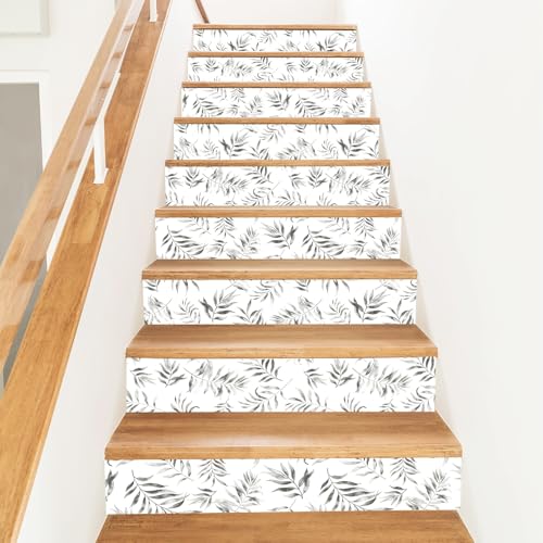 Stickers pour escalier feuilles légères PLIGREAT | 10 contremarches auto-adhésives - 3