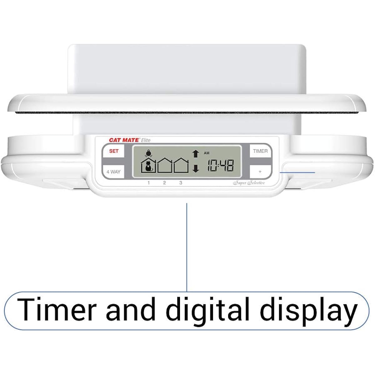 cat mate elite microchip cat flap with timer control