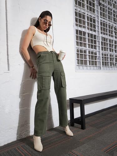 Image of Sassafras Women Box Pocket Cargo Jeans