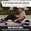 EzyRoller Classic with LED Wheels Ride On Toy for Kids, Ages 3-12, Up to 154 lbs - Purple