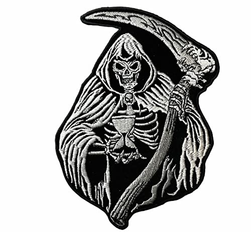 Grim Reaper 6x4 inch sew on Patch IV3587 F1D5L