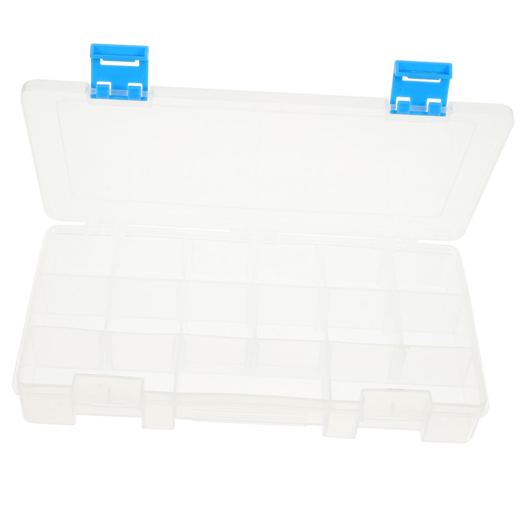 NUOBESTY Box Transparent Storage Case Portable Plastic Tool Organizer with Handle Compact Screw Container for Nuts Bolts and Parts for Home and