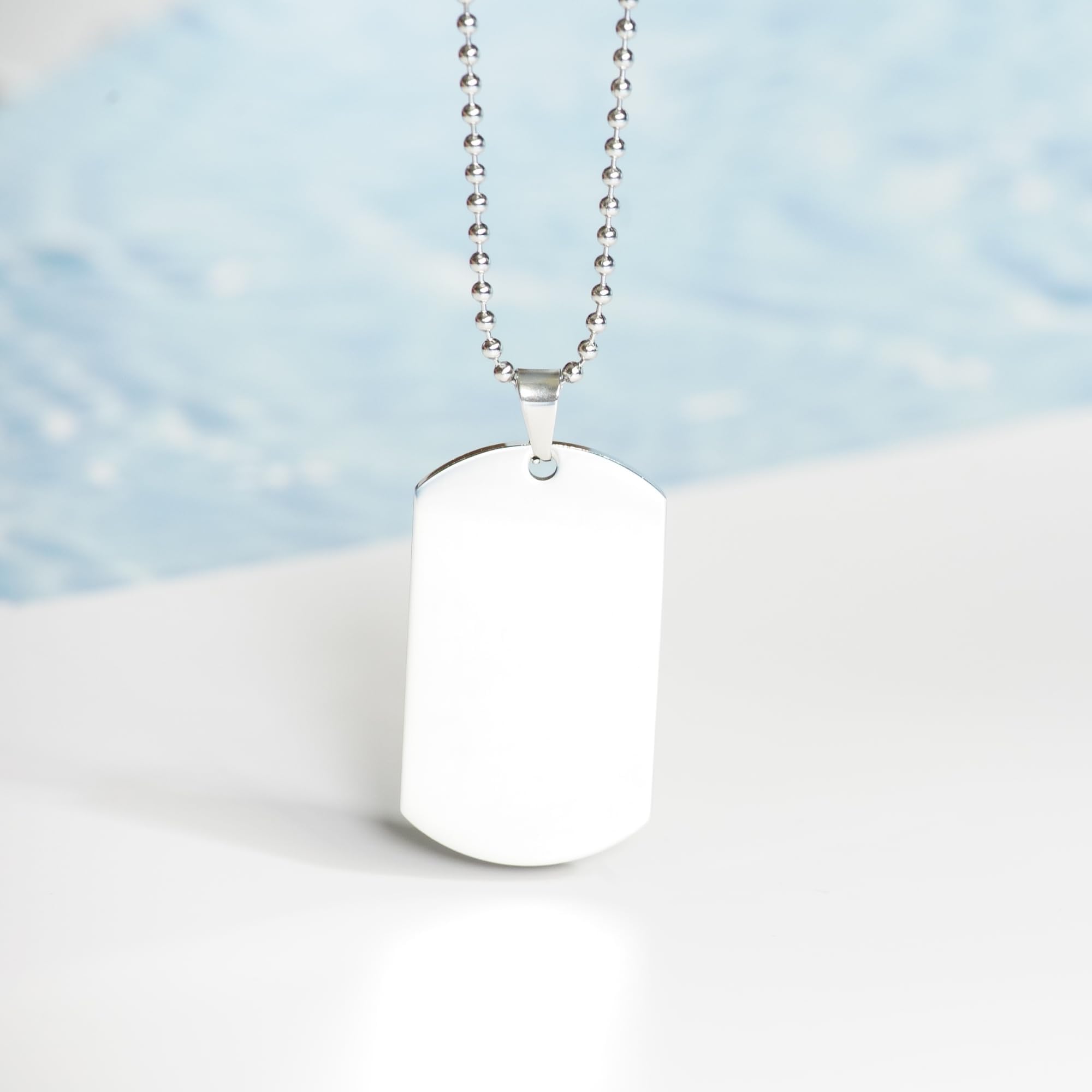 DesiDD Funny Polyglot Gifts - Nutrition Facts Dog Tag Necklace for Coworker Linguist Translator Language Expert - Silver Stainless Steel Pendant for Men & Women - Christmas, Birthday