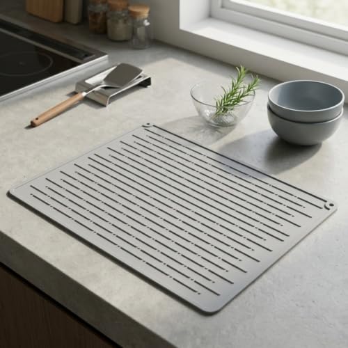 Alfombrilla de silicona para platos y ollas, base enrollable ideal para cocinas modernas 4