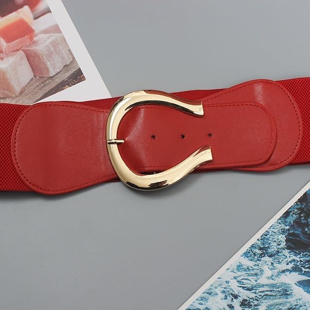 Belt accessories woolen women decorative dress with waist elastic waist sealing wide matching3