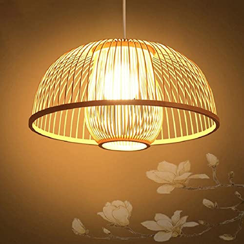 Pendant light ajustable en bambou pour corriger un manque de lumière