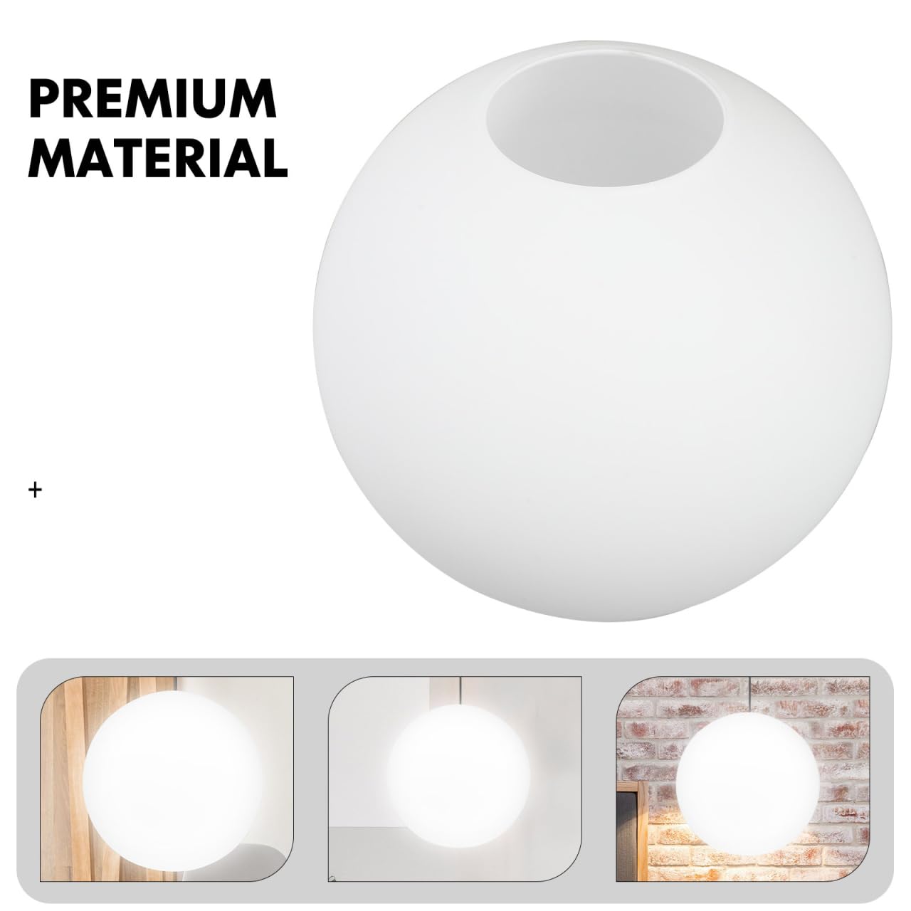 Angoily Abat-Jour De Rechange En Verre Givré Couvercle Lumineux Sphérique Pour Plafonnier Diffuseur De Lumière Rond 15.00 Cm Accessoire Pour Lampe Intérieur Chambre Et Salon