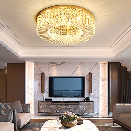 Plafonnier LED encastré chrome 40x17 cm pour salon - 3