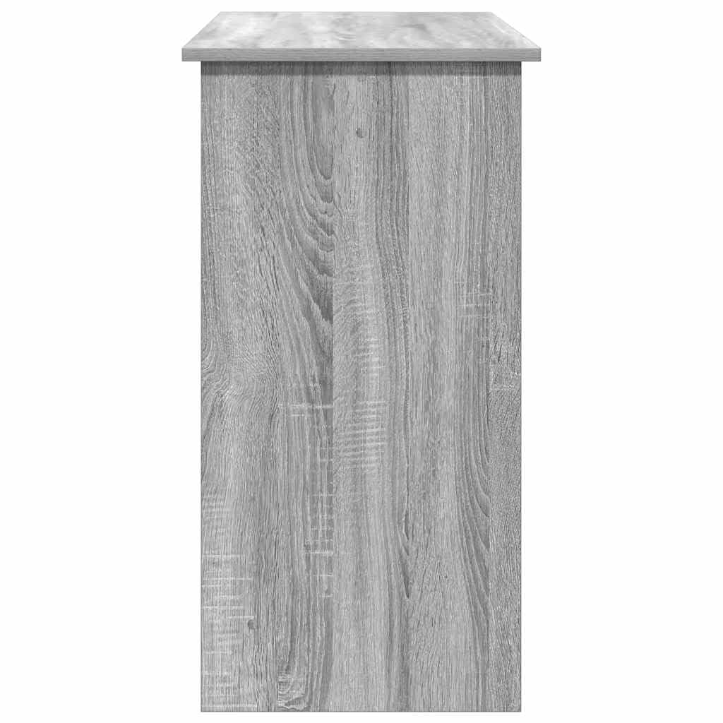Escritorio gris Sonoma 80 x 40 x 75 cm, material de madera, diseño moderno con amplia superficie de trabajo para casa, oficina, dormitorio, salón y oficina