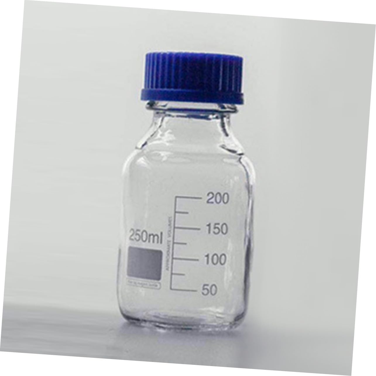 Bottiglie Di Vetro Da Laboratorio 250 Ml Tappo Ermetico, Bottiglie a Bocca Larga Per Campioni e Reagenti, Contenitori Scientifici Trasparenti Per Conservazione e Analisi