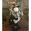 Grubby Primitive Spooky Button Eye Witch Rag Doll Halloween Decor Figure 24 for Holiday Kitchen Farhouse Home Decor