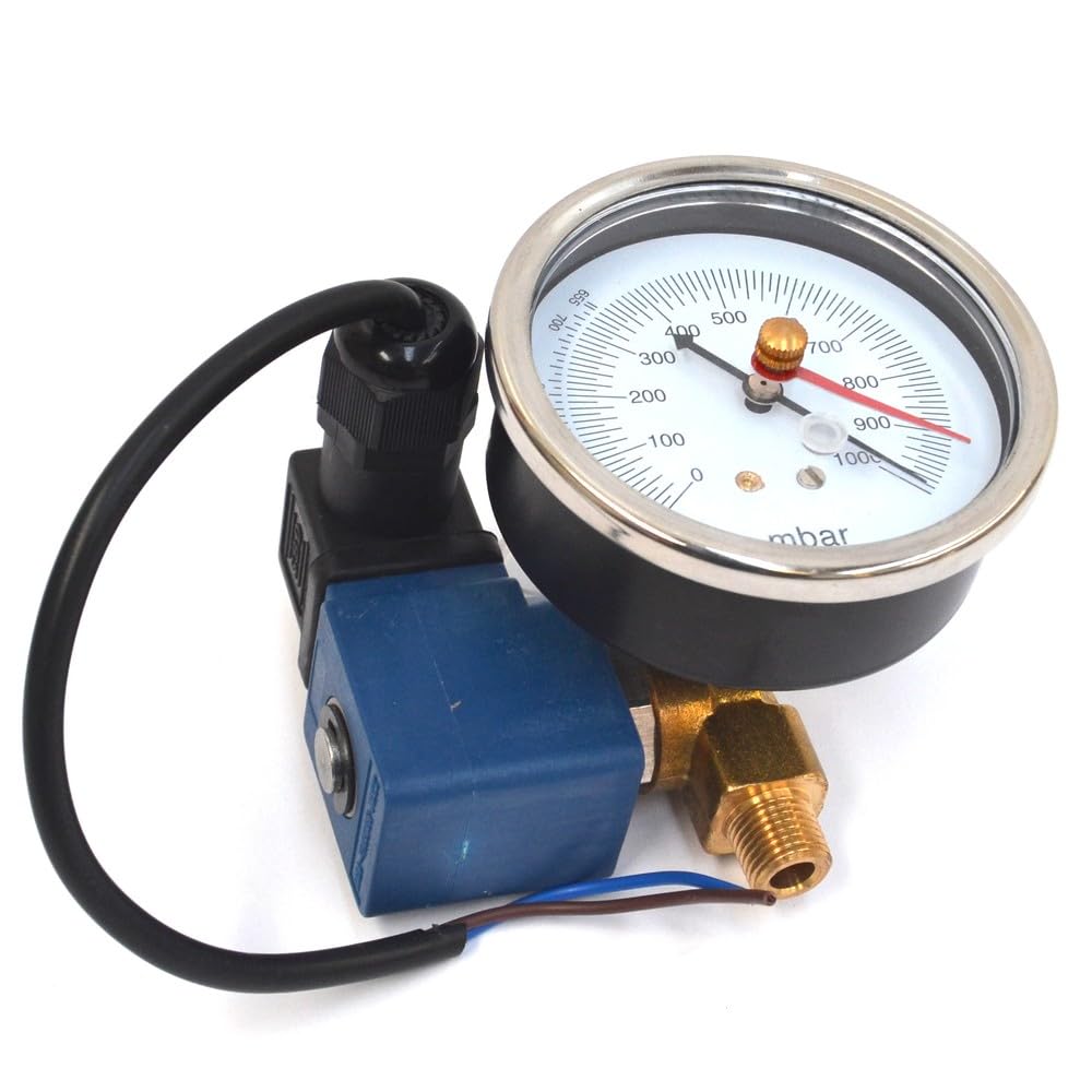 3S SuperSamaStore Vacuometro e Elettrovalvola, Kit Ricambio per Pompa del Vuoto VPME42