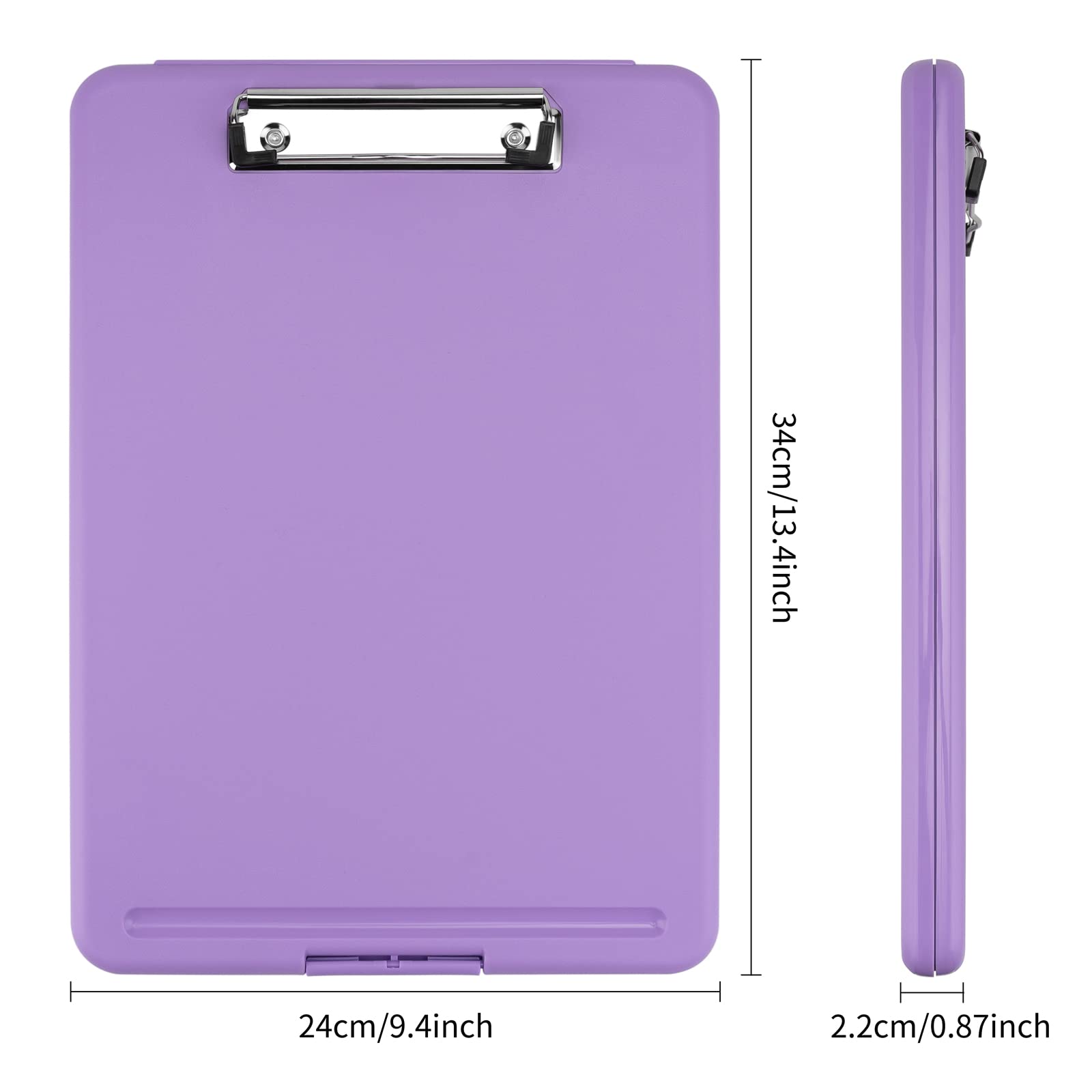 Pechor Clipboard A4, Clip Board Plastic with Storage, Nursing Clipboards Folder with Compartment Organizer - Image 2