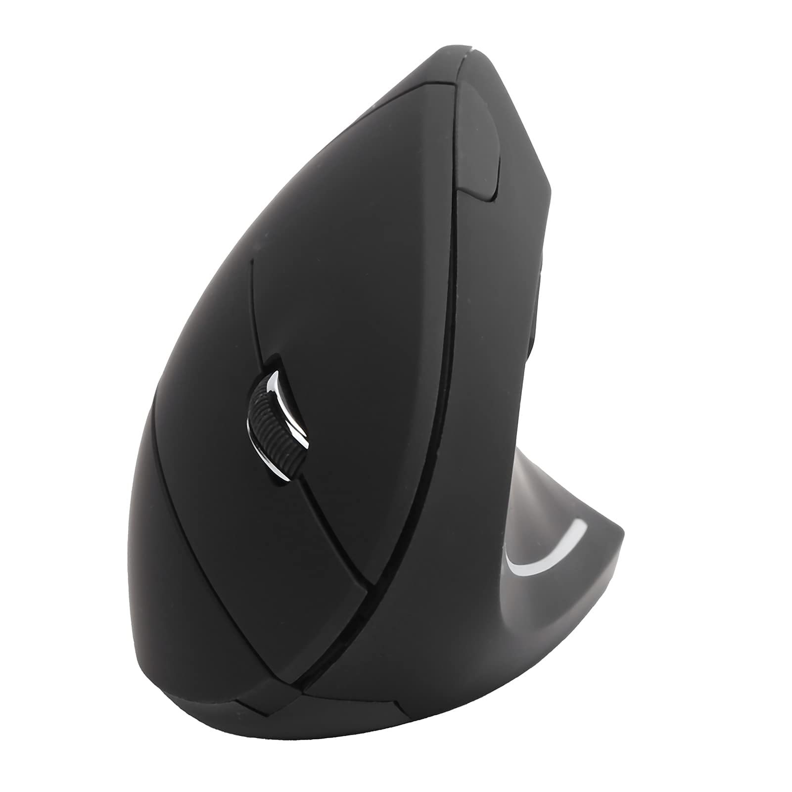 Optical Vertical Mouse, 6 Keys 5th Gen Ergonomic Right Hand Gaming Office Computer Mice 2.4GHz Wireless Mouse DPI 800/1200/1600(Black)