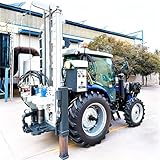 Perforadora de perforaciones móviles: funciona como una máquina de perforación móvil para un movimiento flexible a través de grandes áreas de cultivo y carreteras rurales.