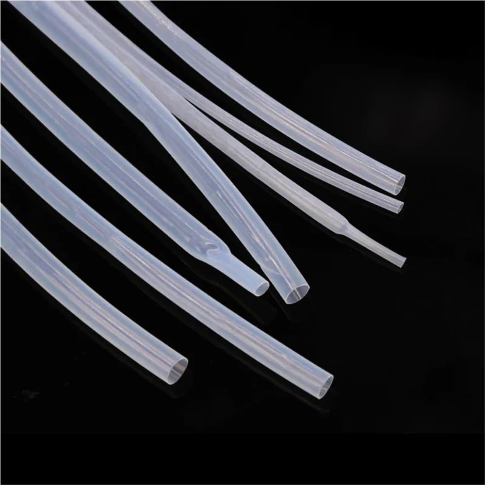 Rurki termokurczliwe, Rurka termokurczliwa PTFE 1,7: 0,5-12 mm 260 ℃ 600 V do przewodów(10MM*5M)