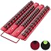 Olsa Tools Socket Organizer Tray | Red Tray with Black Clips | Holds 48 Pcs Sockets | Premium Quality Tools Organizer