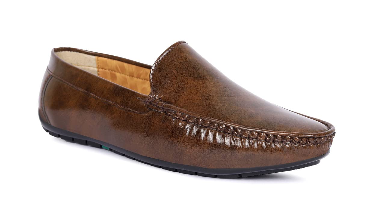 Gwal Synthetic Leather Loafer Shoes, Casual Shoes, Dailywear Shoes, Shoes and Outdoor Shoes for Mens Size-7-BROWN (B09TFQ3ZC3) Amazon Price History, Amazon Price Tracker