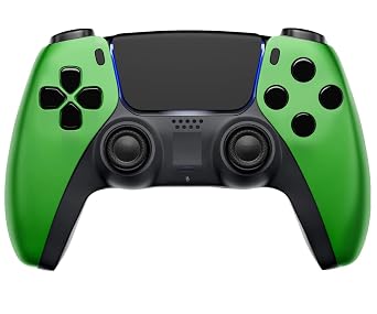 MODDEDZONE Wireless Controller for PS5 with Exclusive and Unique Designs Compatible with PlayStation 5 and PC - The Ideal Christmas Gift for Gaming Enthusiasts - Expertly Crafted in USASoft Green