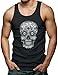 Sugar Skull - Black And White Men's Tank Top T-shirt