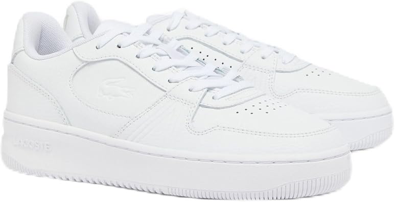Lacoste Womens L001 Set Sneaker, WHT/WHT, 5