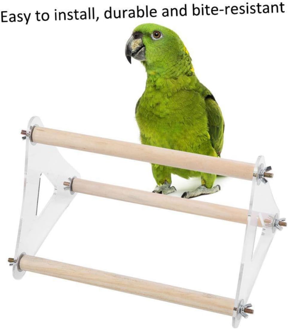 Mipcase 3pcs Bird Toys for Parrots Parrot Playstand Triangular Stands Bird Activity Ladder Pet Training for