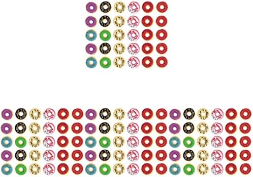 TOYANDONA 120pcs School Rewards Favors Pupil Erasers Toys Eraser for Bag Kids Erasers, Rubbers Gifts Cake Mini Student Prizes Toy Children Donut Dessert Kid Party Supplies,