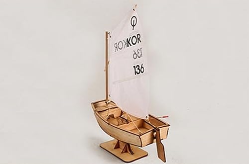 Miniatura 6 de Kit de modelo de madera de escritorio Optimist Dinghy / YG021