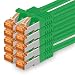 Produktbild 1aTTack.de 0,25m - Cat.7 Netzwerkkabel Grün - 10 Stück Gigabit Ethernet LAN Kabel 10000 Mbit s Patchkabel Cat7 Kabel S FTP PIMF Schirmung LSZH Cat.7 Rohkabel Rj45 Stecker Cat 6a - 10 x 0,25 Meter