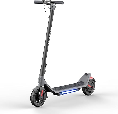 Miniatura 8 de LEQISMART Electric Scooter-10 Pneumatic Tires,18.6Miles Long Range,15.5 MPH Max Speed,350W Motor, 220lbs Weight Capacity, Dual Brakes, Foldable