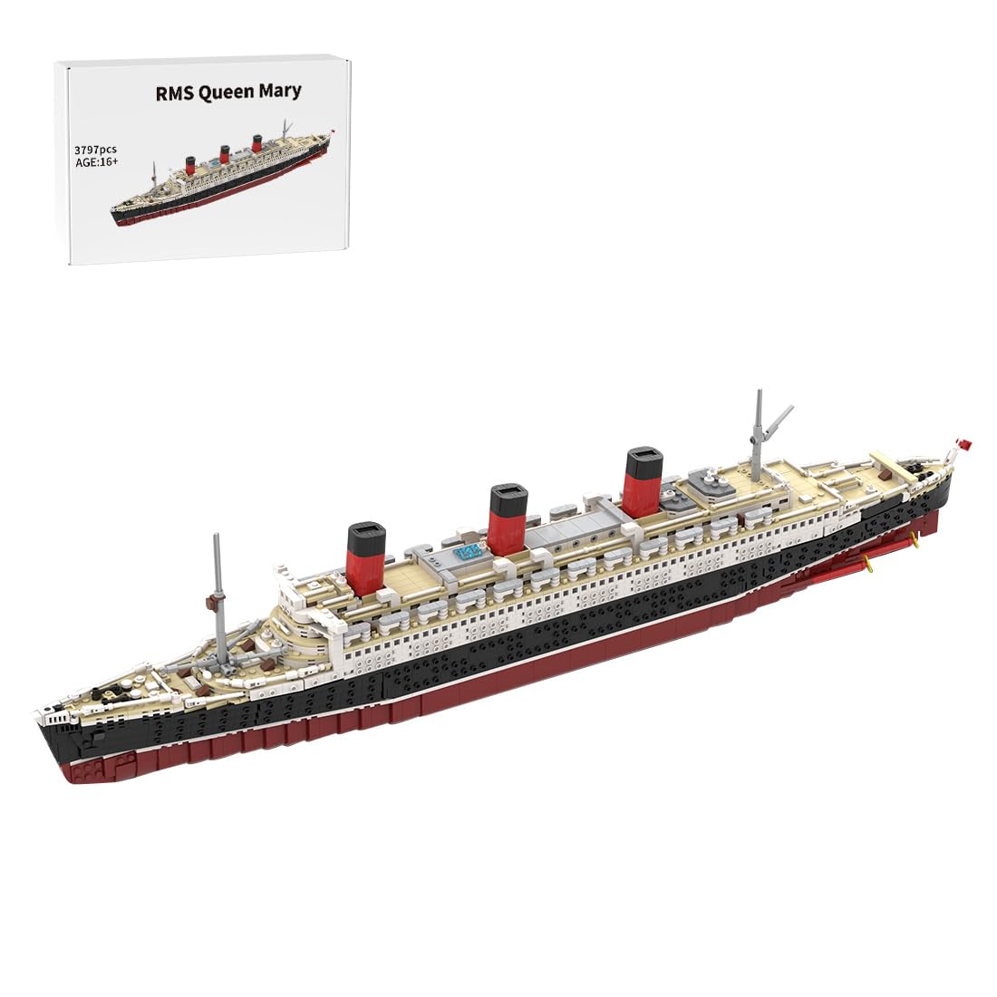 Amazon.com: KAROYD 1/400 Scale RMS Queen Mary British Ocean Liner