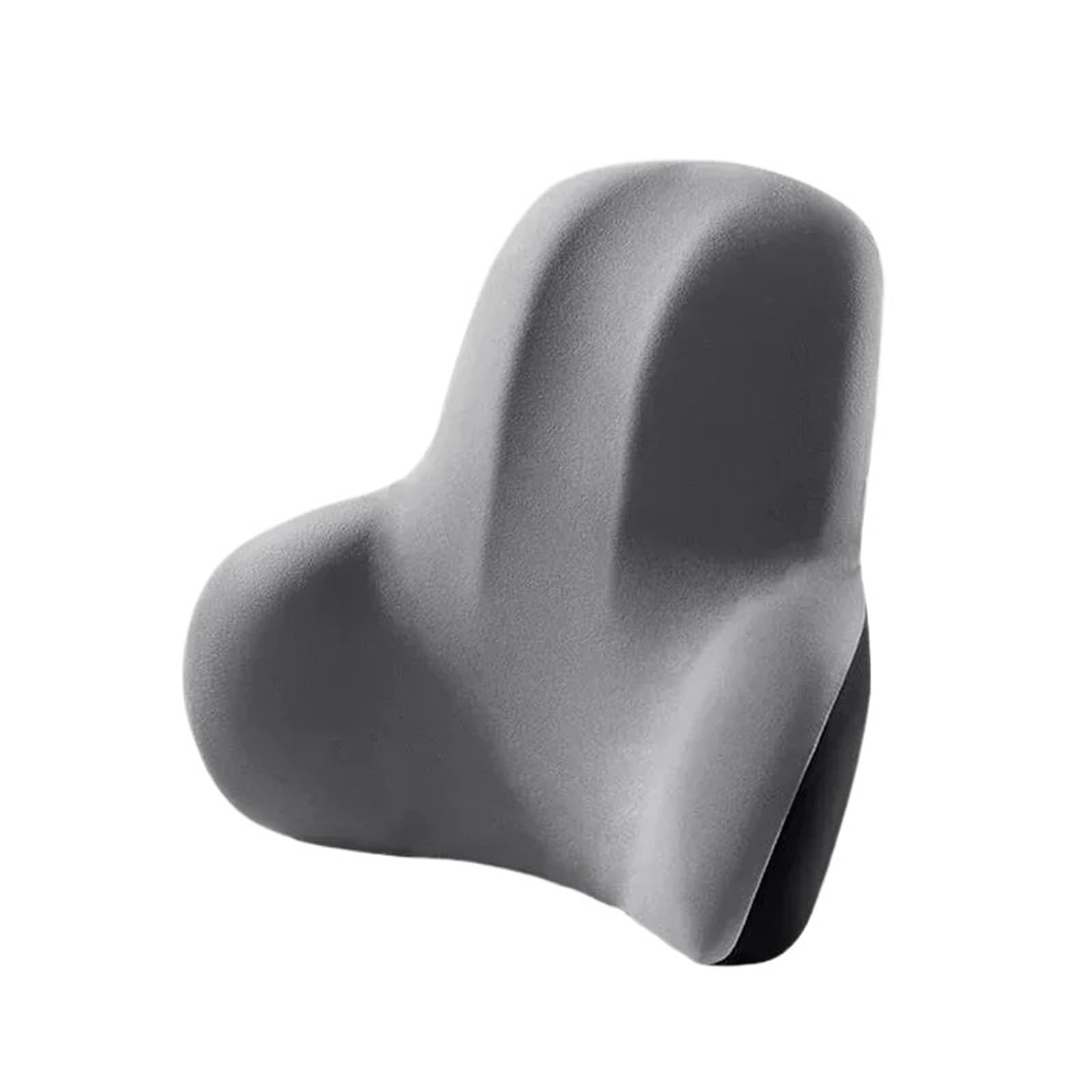 CVPX Seat Headrest Car Headrest Memory Foam Neck Pillow Lumbar Support Cushion Car Seat Pillow(Grey Waist)