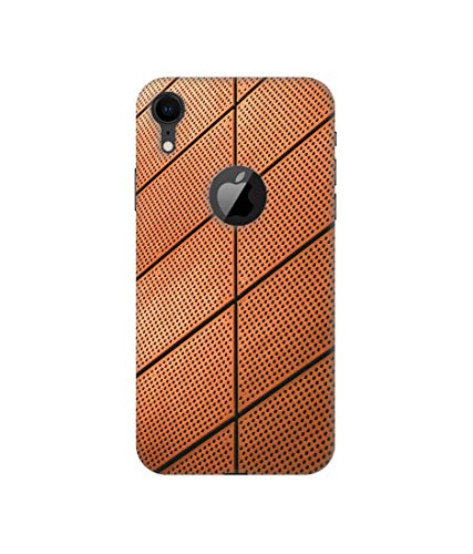 Image of Amazon Brand - Solimo Designer Leather Texture 3D Printed Hard Back Case Mobile Cover for Apple iPhone XR (Logo Cut)