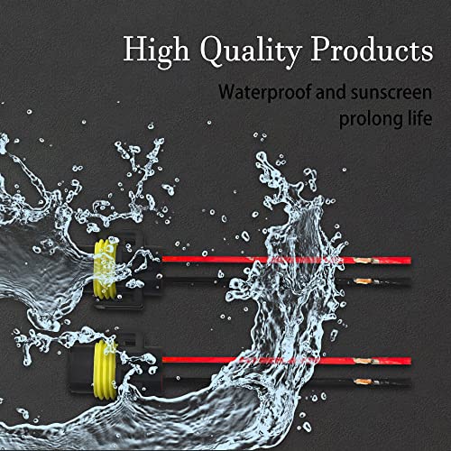 Haobo QP7061 4Pcs 9005 9006 9012 H11 H8 881 Female Adapter Wiring Harness Sockets Wire, Car Lampholder Wire For Headlights And Fog Lights thumb #3