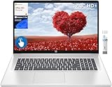 HP 2024 Newest 17 Business Laptop, 17.3” HD+ Touchscreen Display, Intel Pentium Silver N5030 up to 3.1GHz, 16GB RAM, 1TB SSD, 1-Year Office 365, UHD Graphics, Wi-Fi, Windows 11 Pro, with Brush